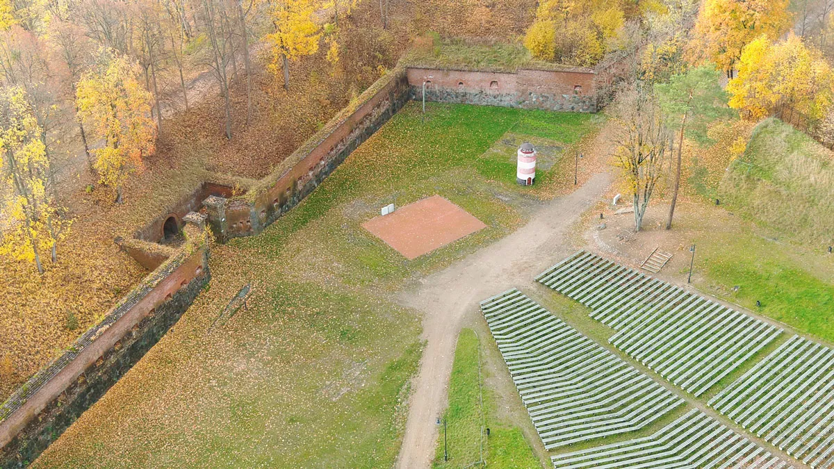 Widok na amfiteatr z murow Twierdzy