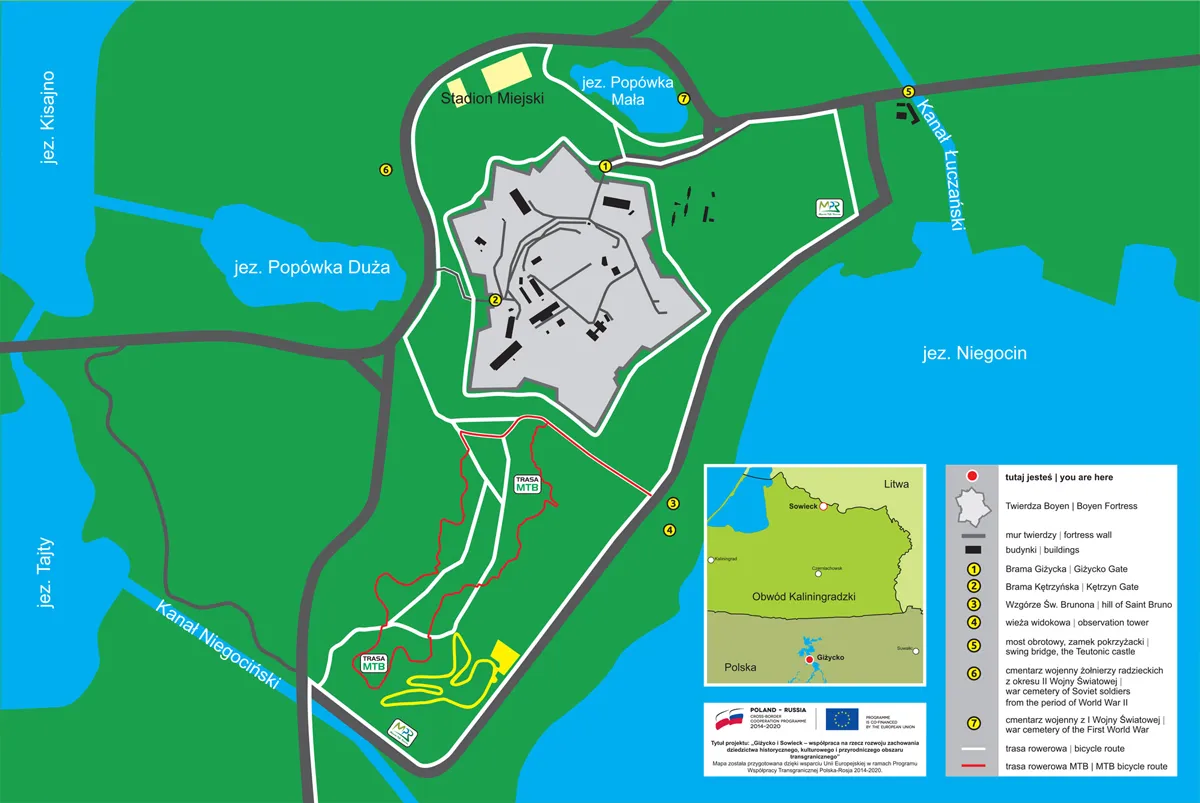 MAPA TRASY - Twierdza Boyen